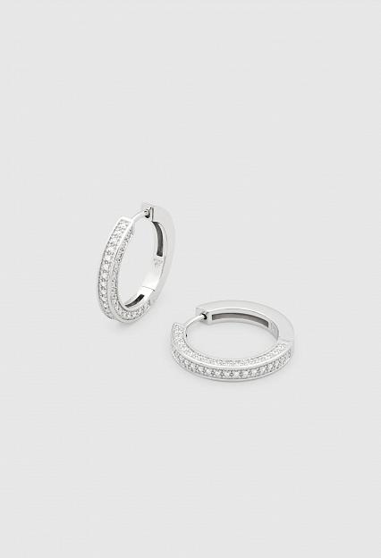 Tom Wood Nova Hoops Medium Silver